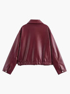 Giacca Biker Donna Oversize in Ecopelle