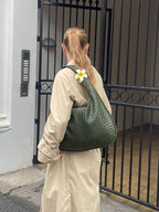 Borsa XL Donna Intrecciata in Ecopelle