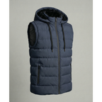 Gilet Uomo Imbottito con Cappuccio e Fodera in Pile – Calore e Comfort Invernale