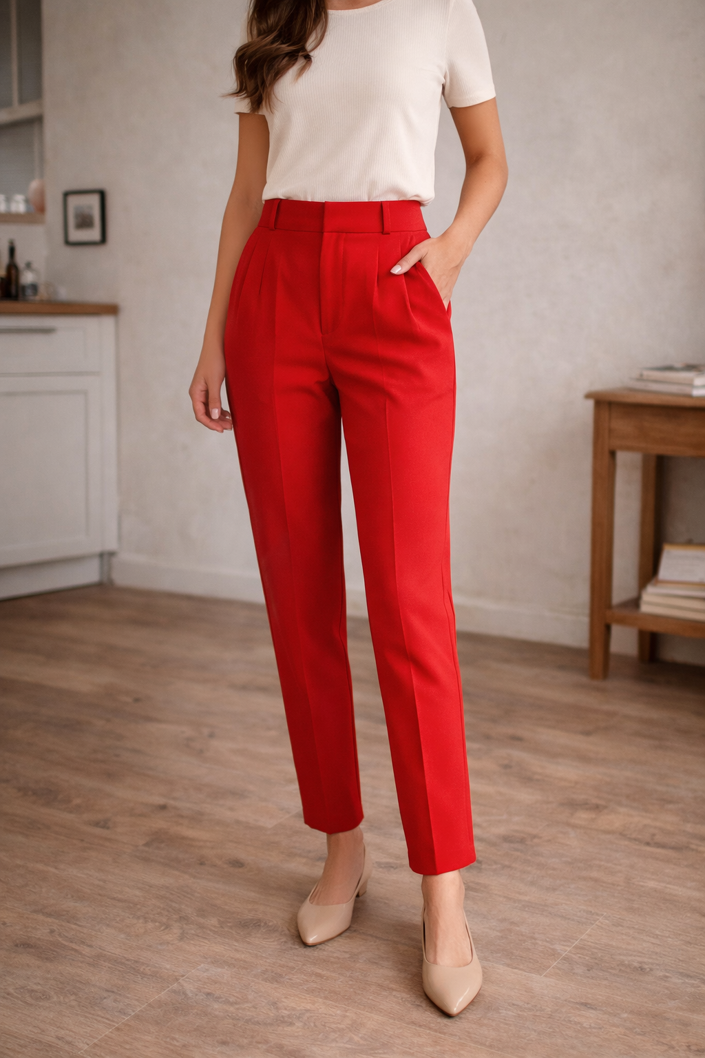 Pantaloni Donna a Vita Alta ANFINITE