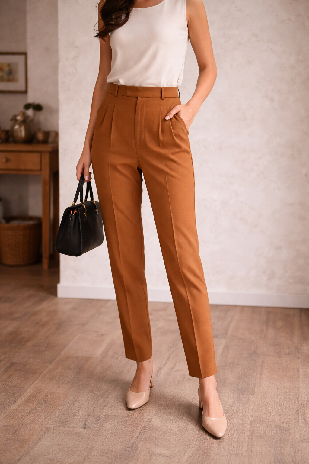 Pantaloni Donna a Vita Alta ANFINITE