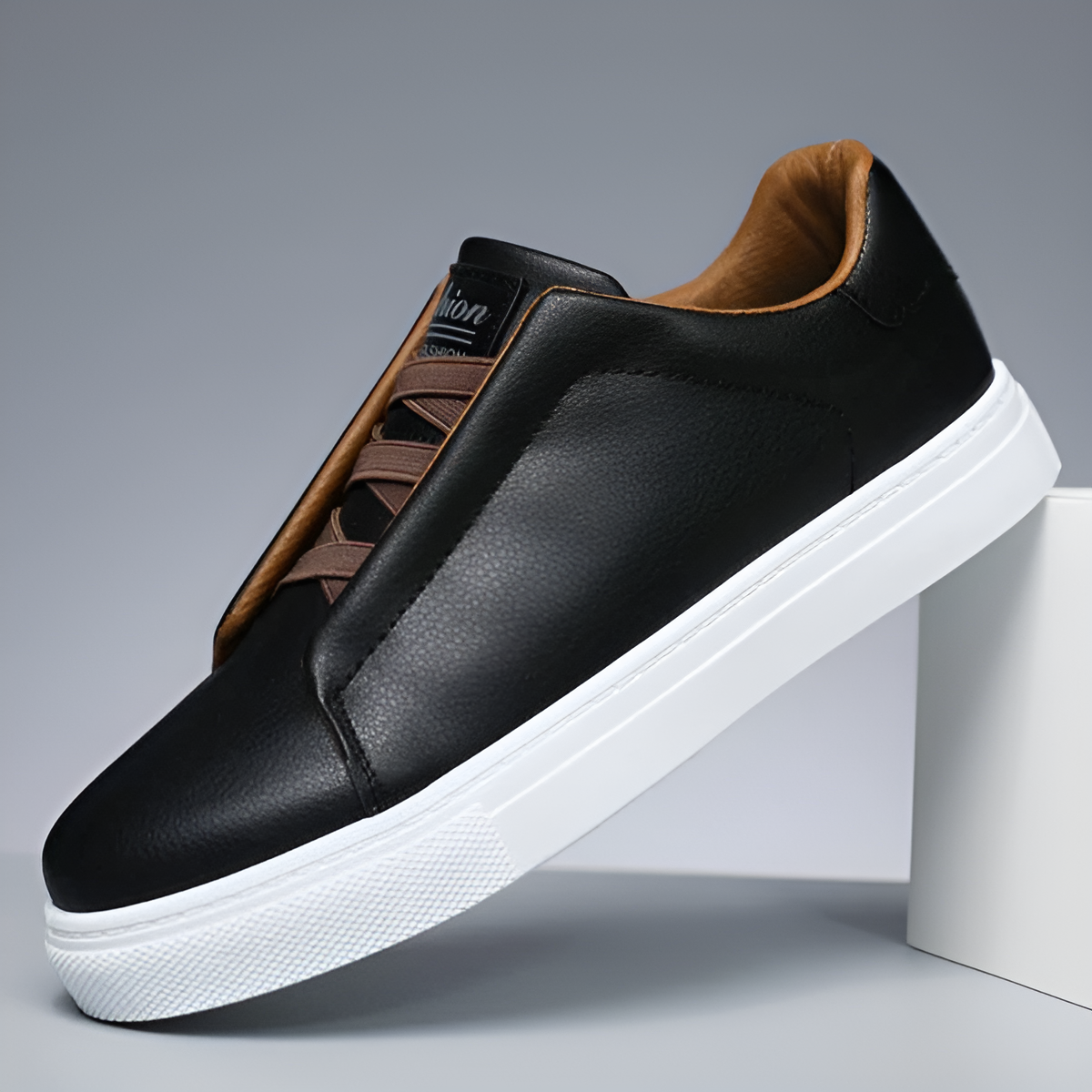 Herresneakers Vegansk Læder Minimalistisk Komfortdesign