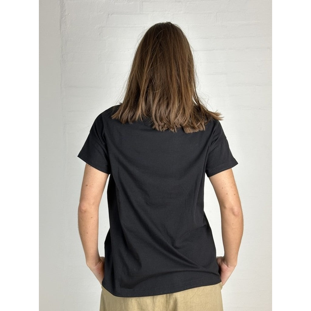 T-Shirt Dame Broderet Design Komfortstil