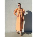 Abito a righe V-Collo Silhouette Stile Estivo