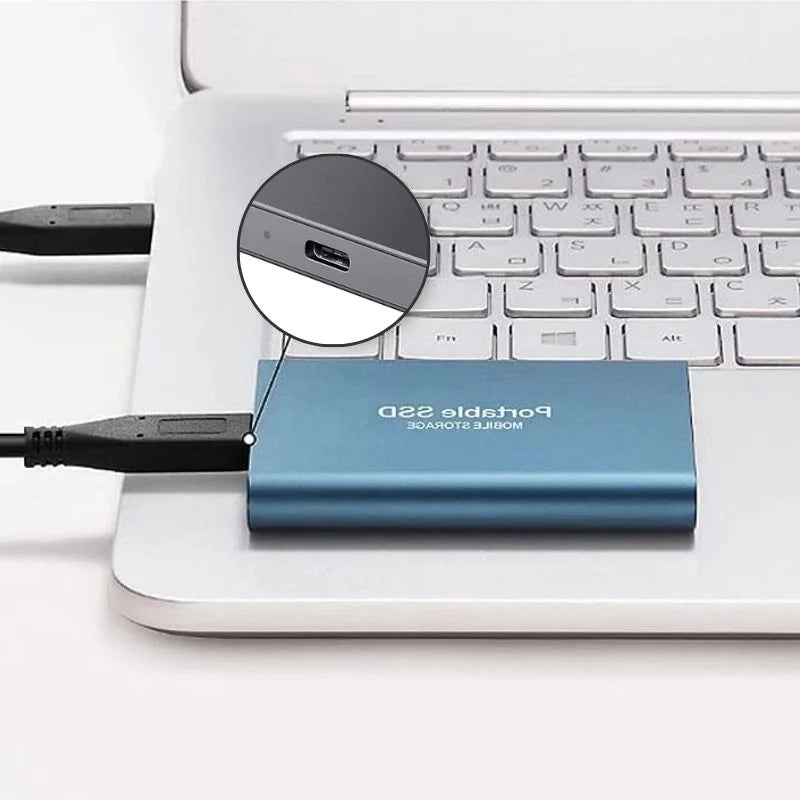Super Velocissimo SSD Esterno Portatile – Archiviazione ad Alta Capacità per Lavoro, Viaggi e Uso Quotidiano