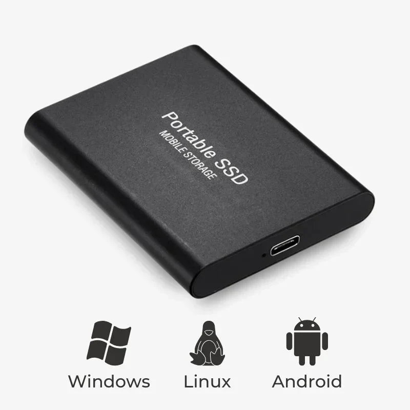 Super Velocissimo SSD Esterno Portatile – Archiviazione ad Alta Capacità per Lavoro, Viaggi e Uso Quotidiano