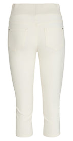 Pantaloni Capri con Ampia Elastico e Morbido Tessuto Stretch