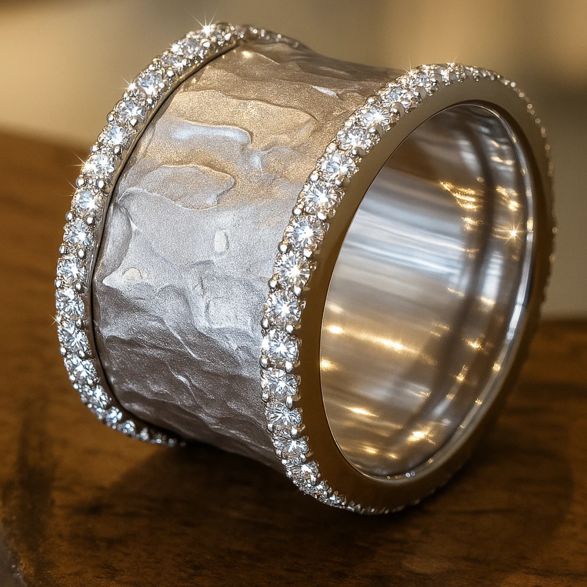 Anello in Zirconia Placcato Argento Vintage