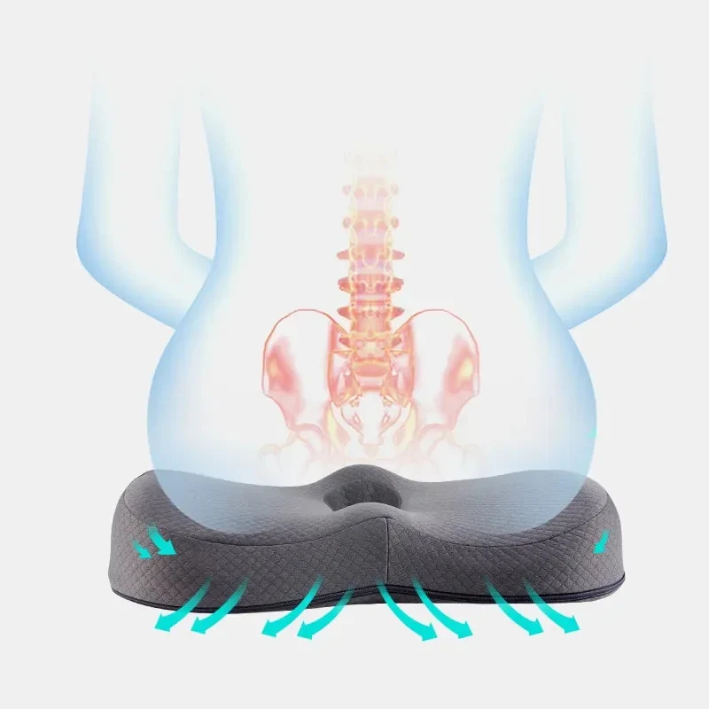 ANFINITE SeatRelief Memory Foam Cuscino per il Sostegno del Coccige