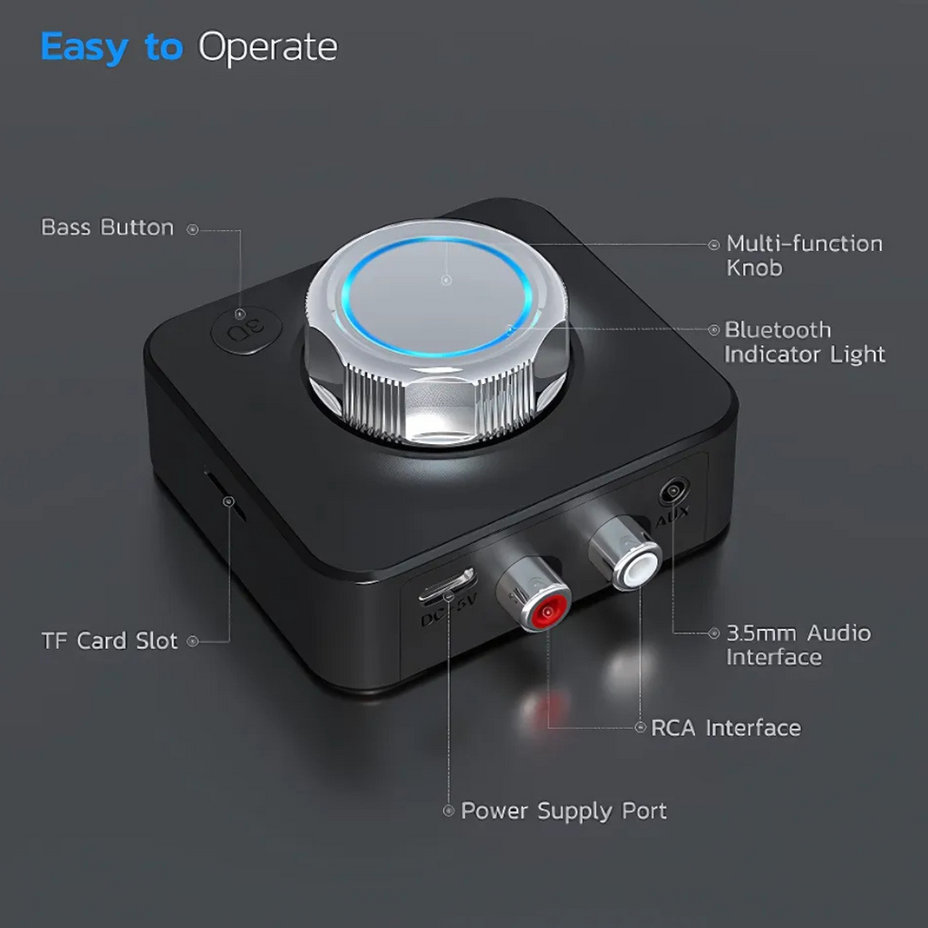 ANFINITE BluetoothReceiver Trådløs Bluetooth Audio Adapter