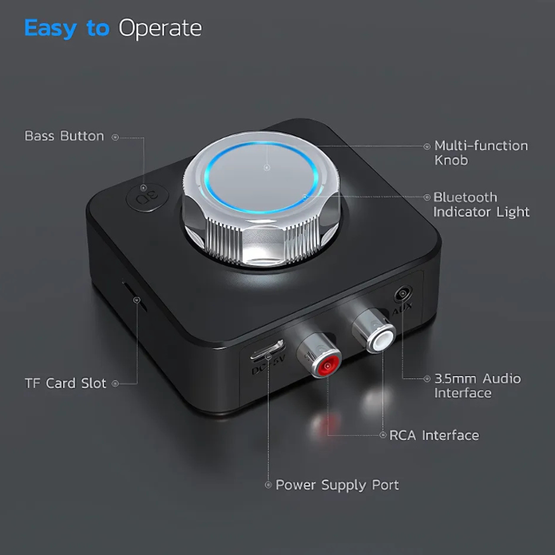 ANFINITE BluetoothReceiver Trådløs Bluetooth Audio Adapter