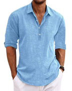 Camicia Classica in Cotone Sabbio ANFINITE da Uomo