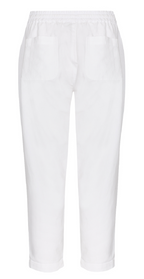 Pantaloni in Cotone con Cintura e Vestibilità Relax
