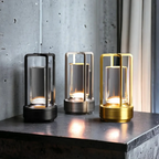 NordicaGlow Trådløs LED Bordlampe i Skandinavisk Design