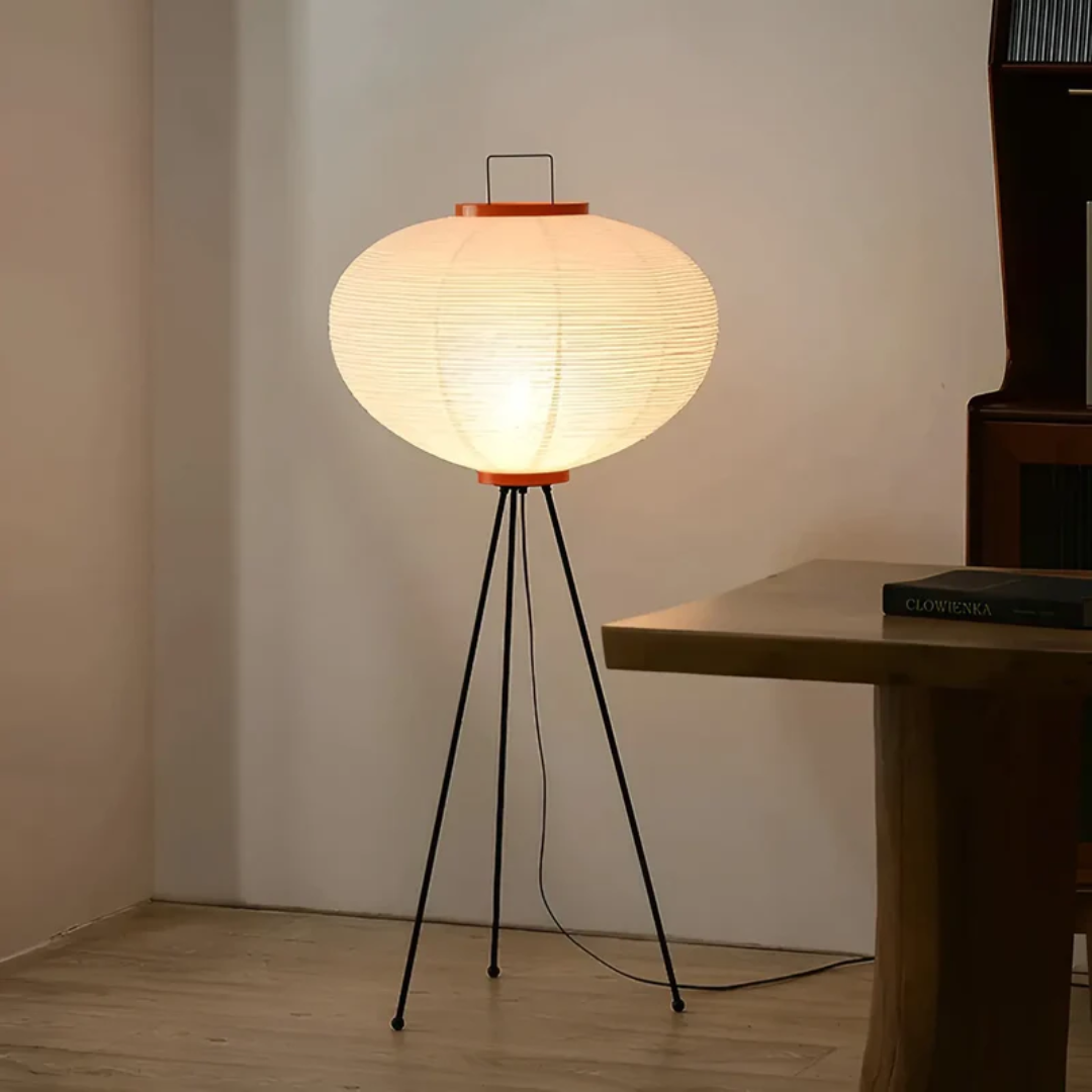 Lampada LED in Carta di Riso Wabi-Sabi - ZenAura