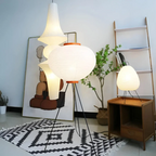 Wabi-Sabi Stående LED Rispapir Lampe - ZenAura