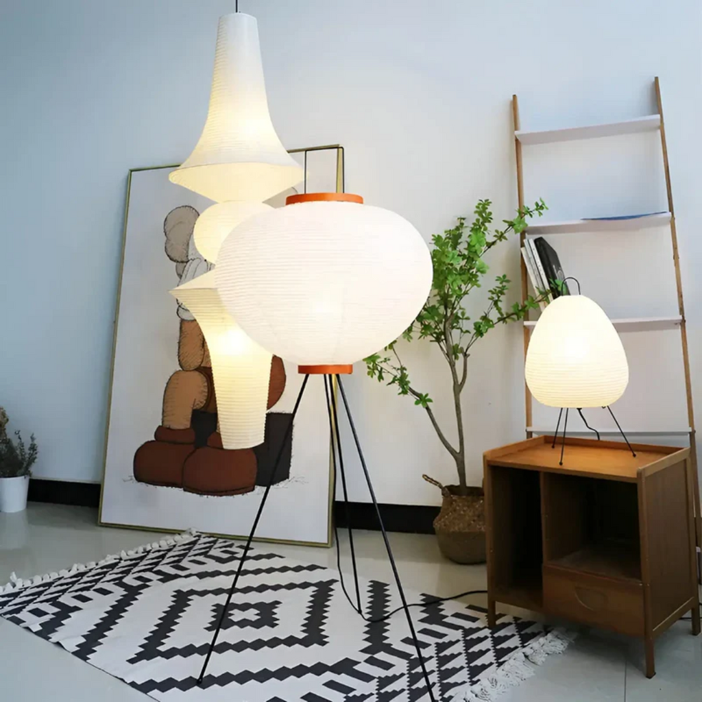 Lampada LED in Carta di Riso Wabi-Sabi - ZenAura