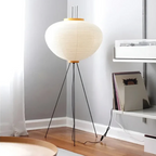 Wabi-Sabi Stående LED Rispapir Lampe - ZenAura