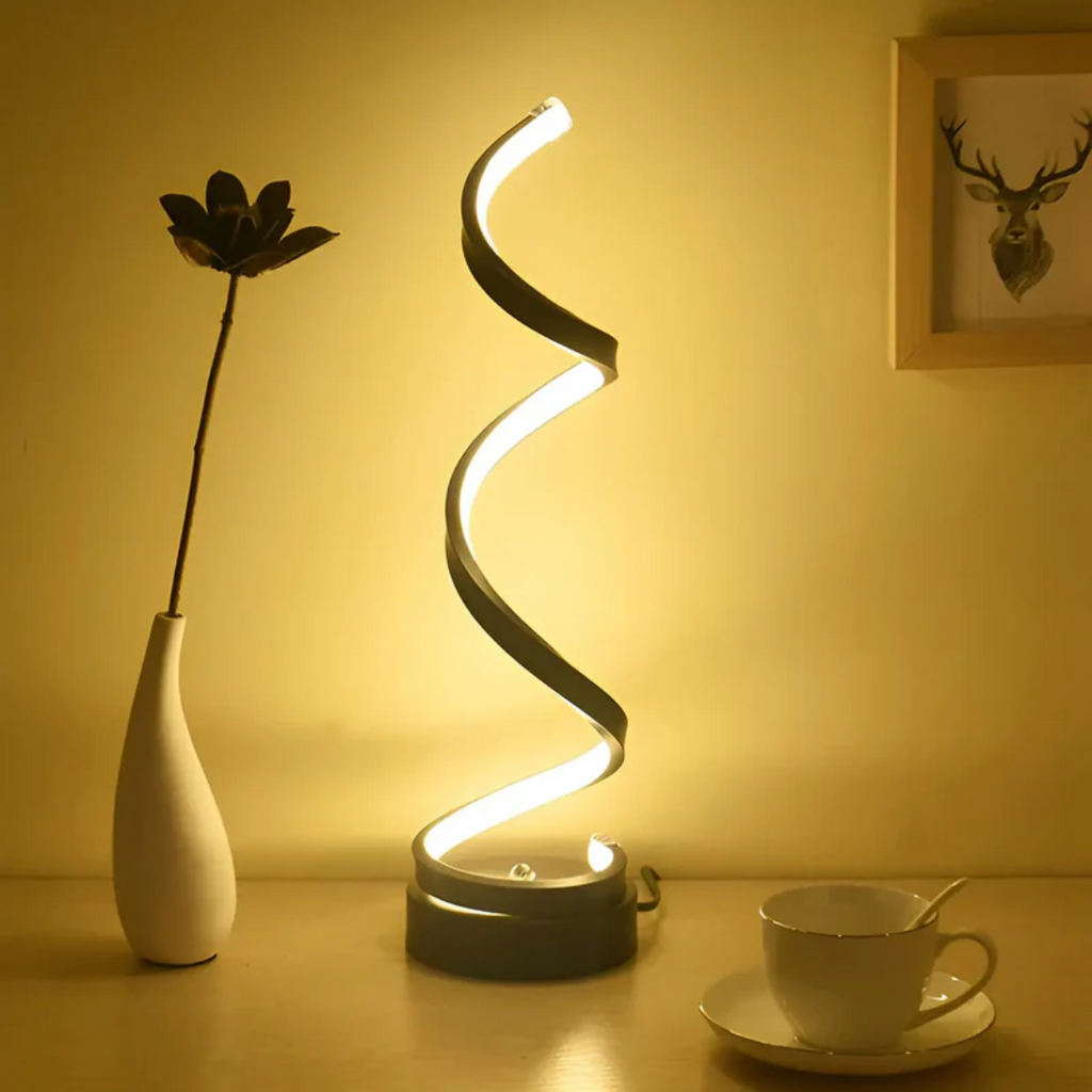 Lampada da tavolo moderna a spirale regolabile - LumaSpiral