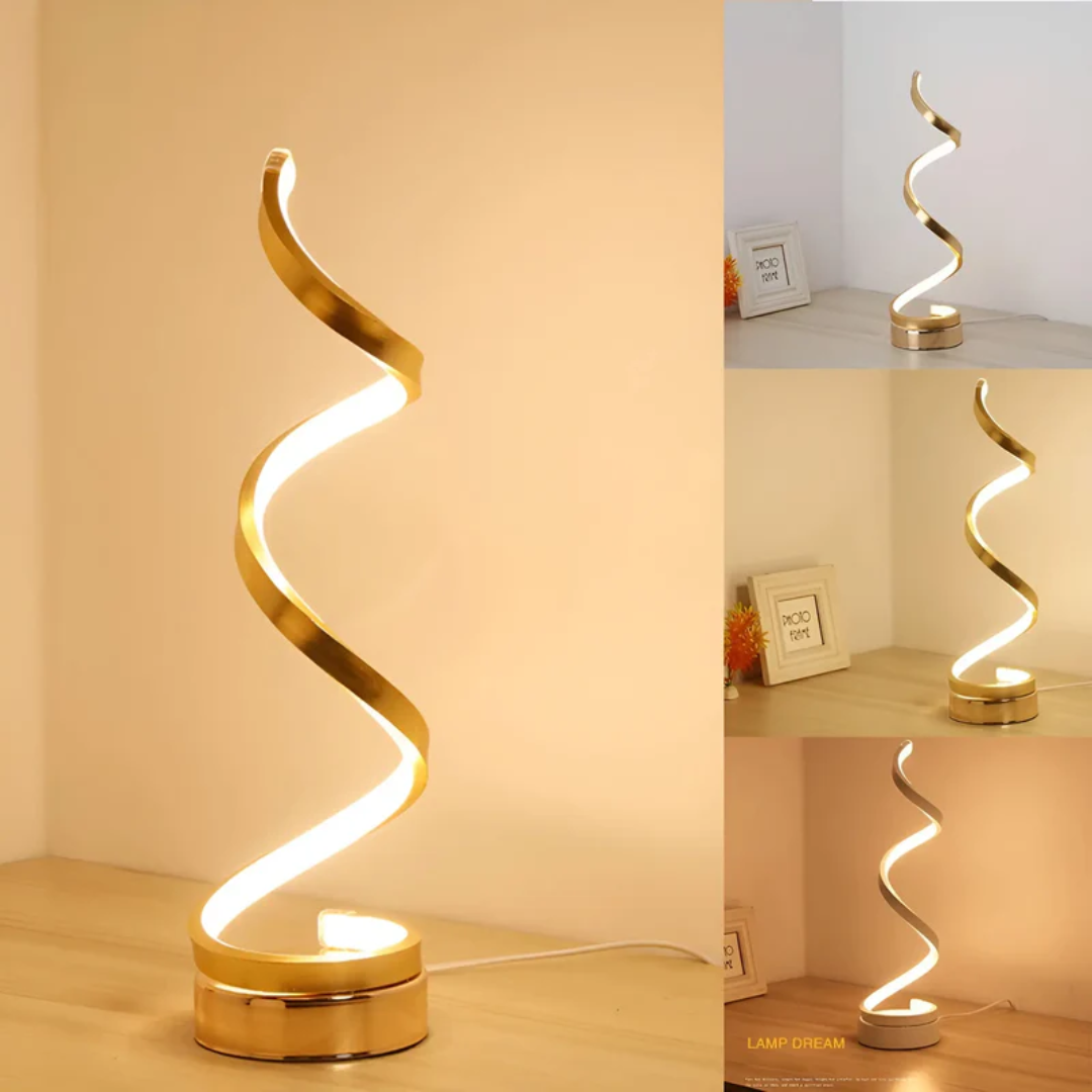 Lampada da tavolo moderna a spirale regolabile - LumaSpiral