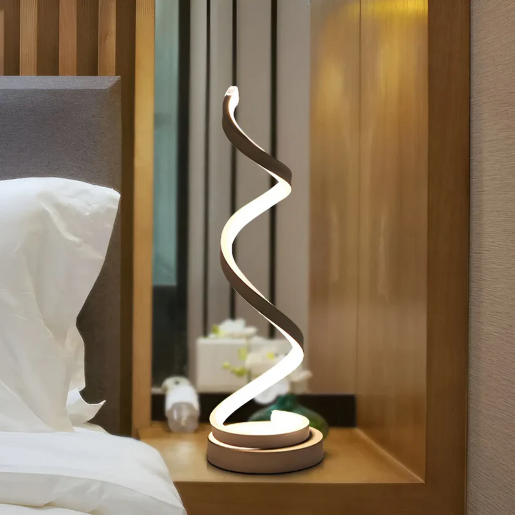 Lampada da tavolo moderna a spirale regolabile - LumaSpiral