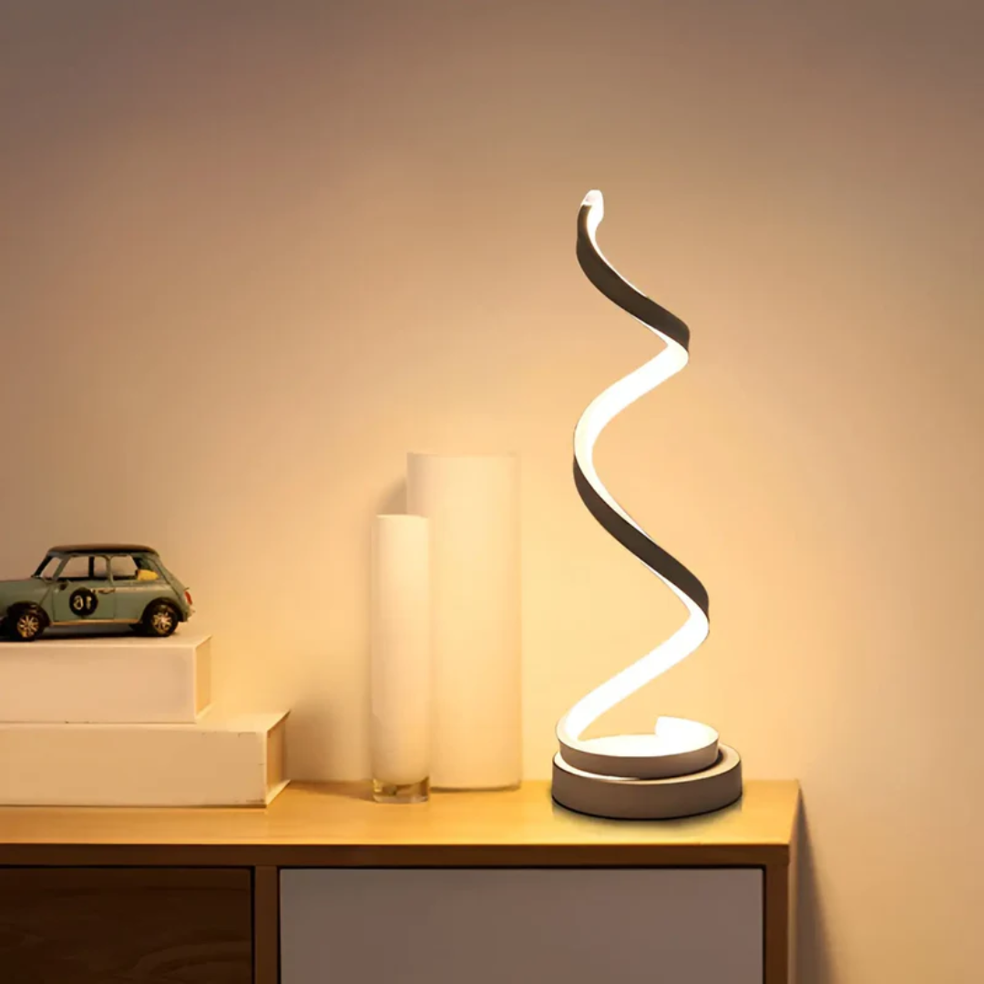 Lampada da tavolo moderna a spirale regolabile - LumaSpiral