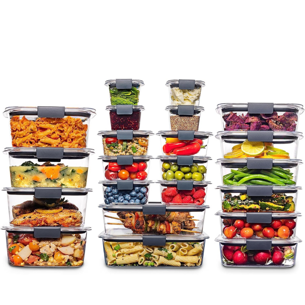 44-Delt BPA-fri Lufttætte Fødevareopbevaringssæt med Tæt Låg