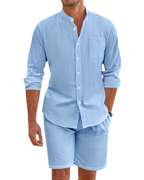 Completo Traspirante in Lino da Uomo – Eleganza Casual per l'Estate