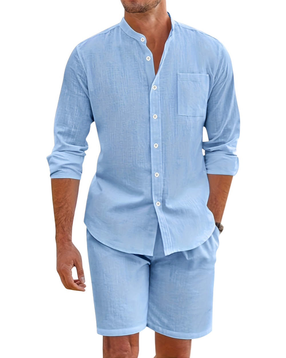 Completo Traspirante in Lino da Uomo – Eleganza Casual per l'Estate