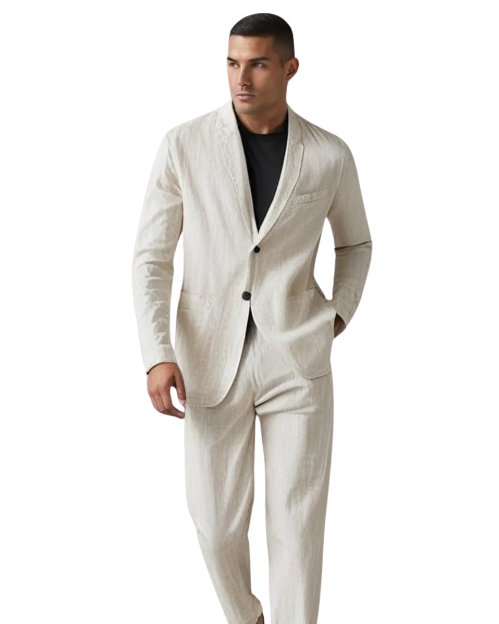 Completo Elegante in Lino da Uomo – Lusso Leggero e Stile Senza Tempo