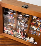 ANFINITE AnxietyBookshelf Libreria Miniaturizzata Fatta a Mano in Legno
