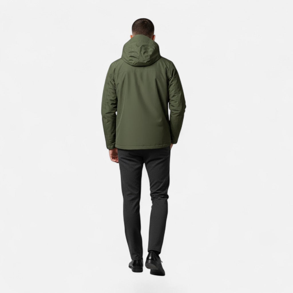 Veste décontractée pour homme avec capuche et coupe ample