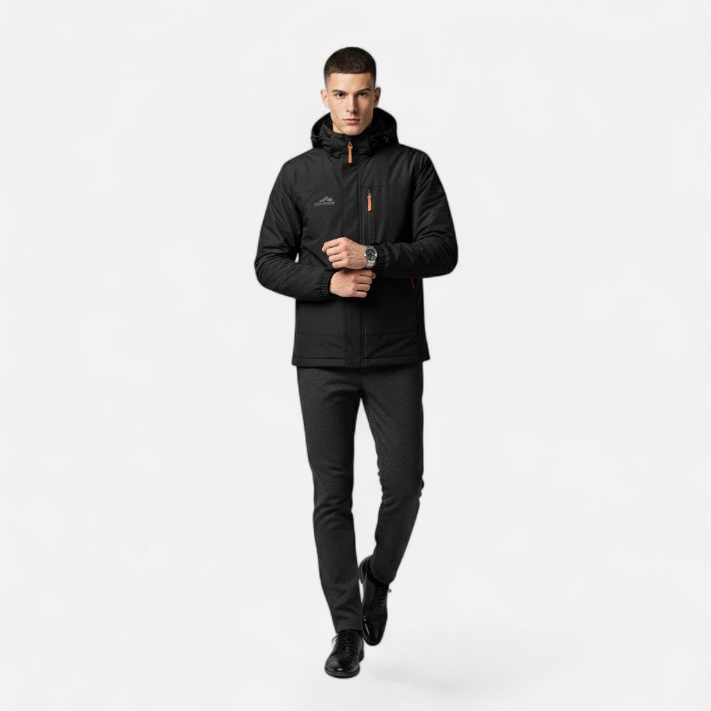 Veste décontractée pour homme avec capuche et coupe ample
