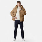 Giacca Trapuntata Uomo con Cappuccio e Zip Integrale