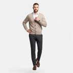 Cardigan Uomo in Misto Lana con Scollo a V e Fit Rilassato
