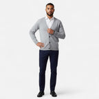 Cardigan Uomo in Misto Lana con Scollo a V e Fit Rilassato