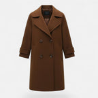 Cappotto Donna Doppiopetto in Misto Cashmere dal Taglio Sartoriale