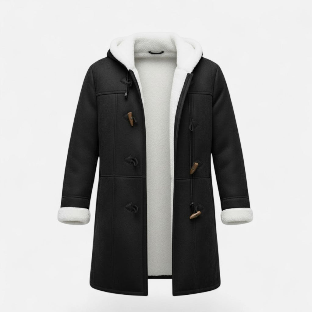 Cappotto Invernale Donna con Cappuccio e Bottoni