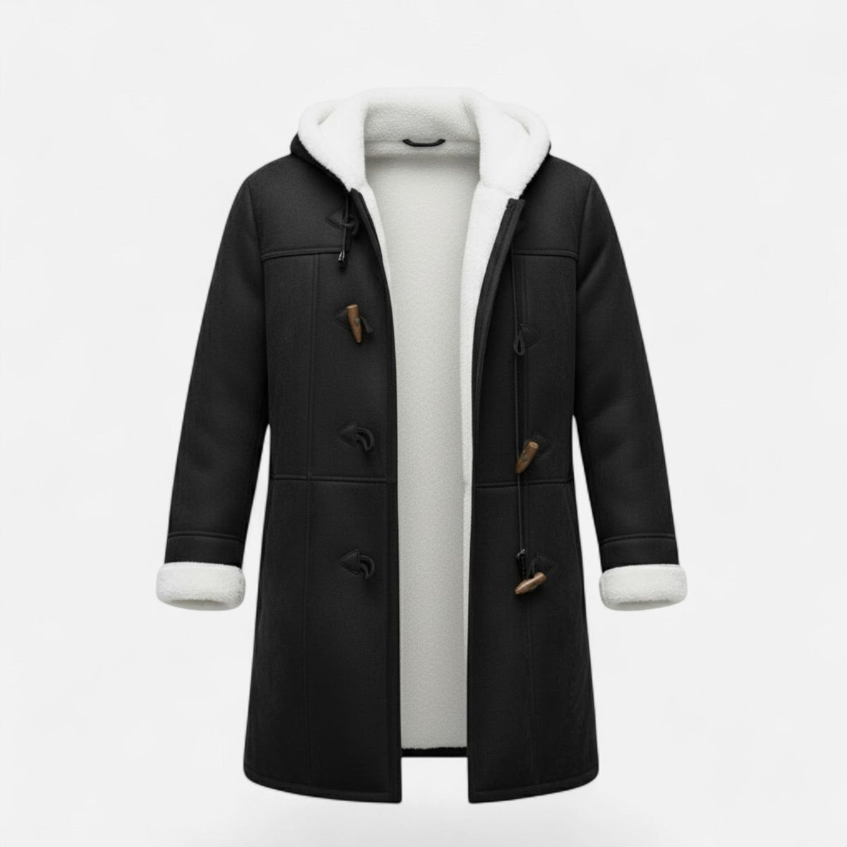 Cappotto Invernale Donna con Cappuccio e Bottoni