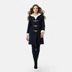 Cappotto Invernale Donna con Cappuccio e Bottoni