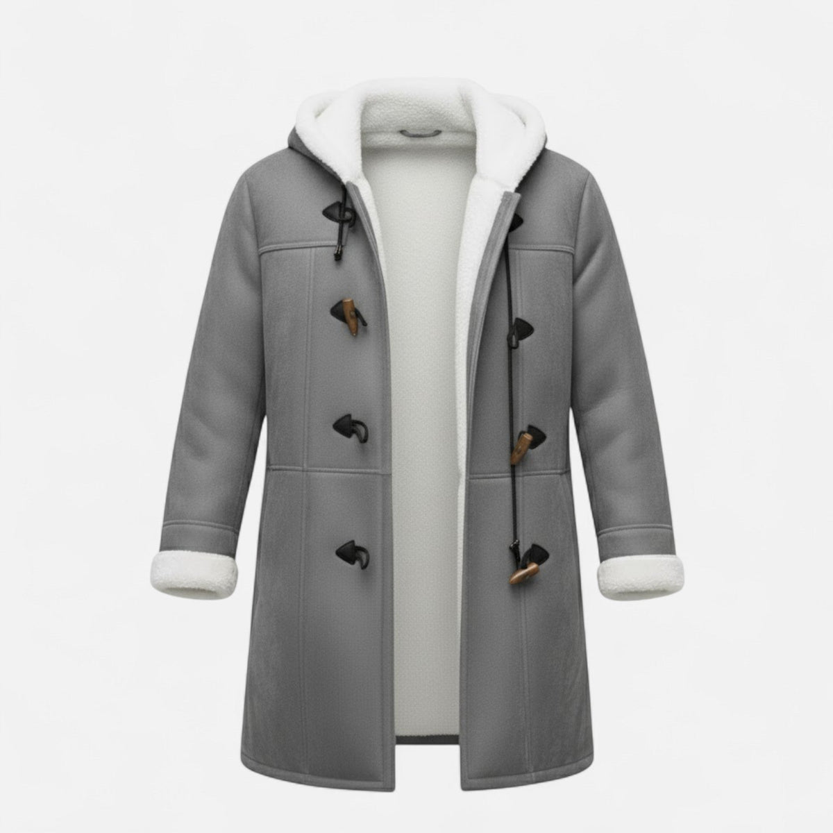 Cappotto Invernale Donna con Cappuccio e Bottoni