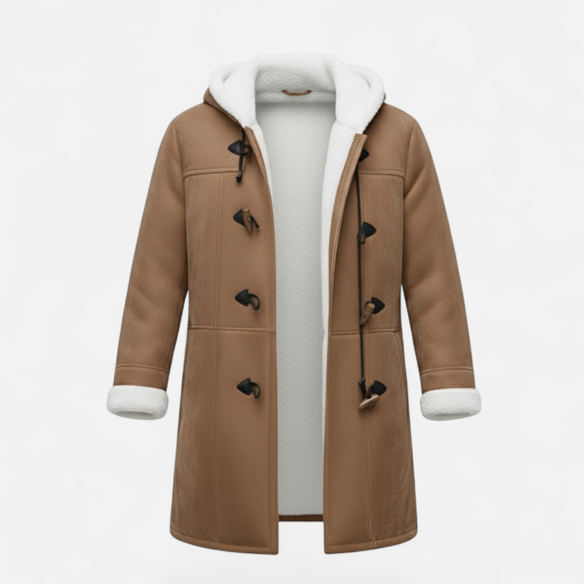 Cappotto Invernale Donna con Cappuccio e Bottoni