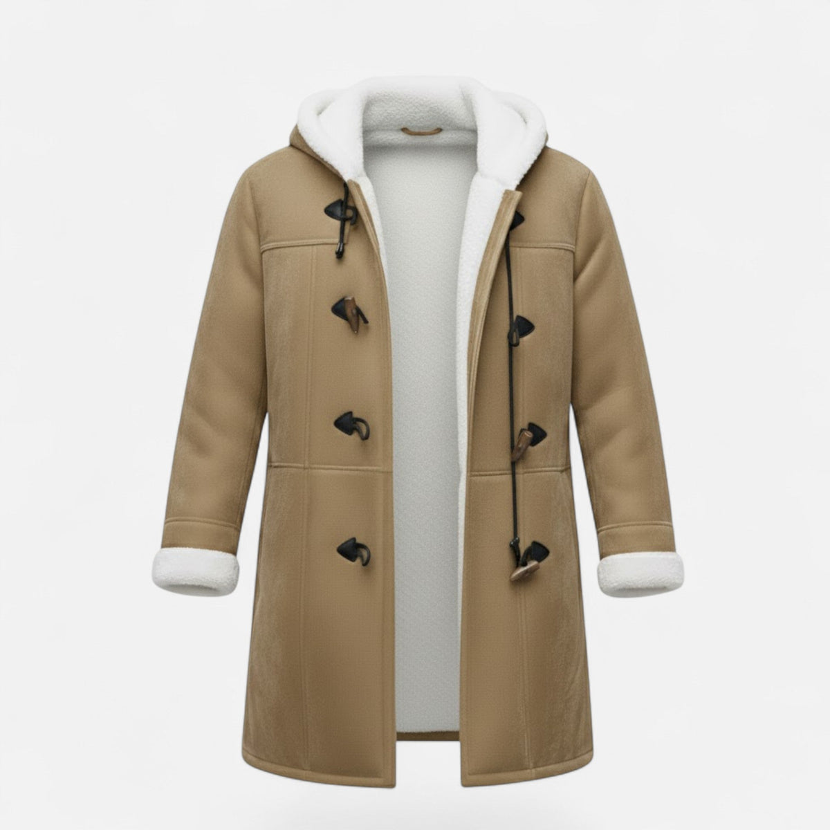 Cappotto Invernale Donna con Cappuccio e Bottoni