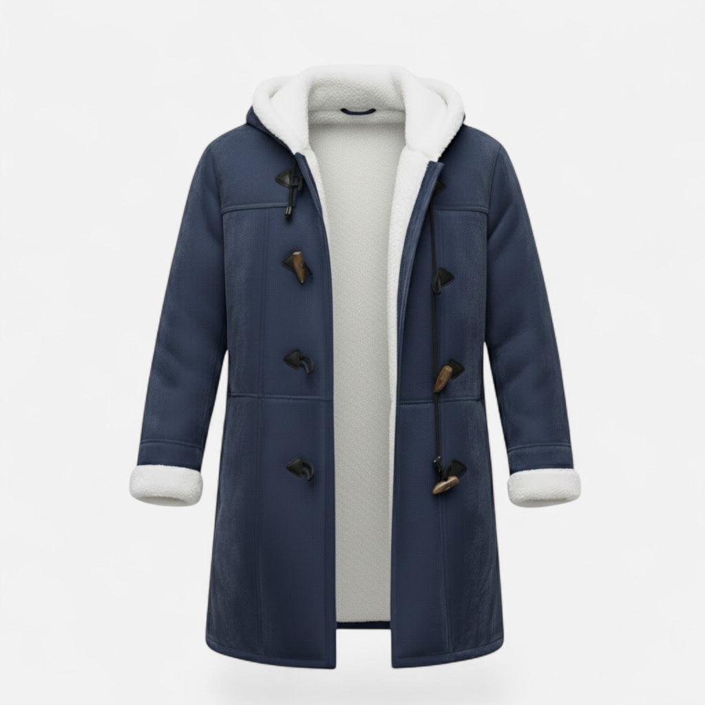 Cappotto Invernale Donna con Cappuccio e Bottoni