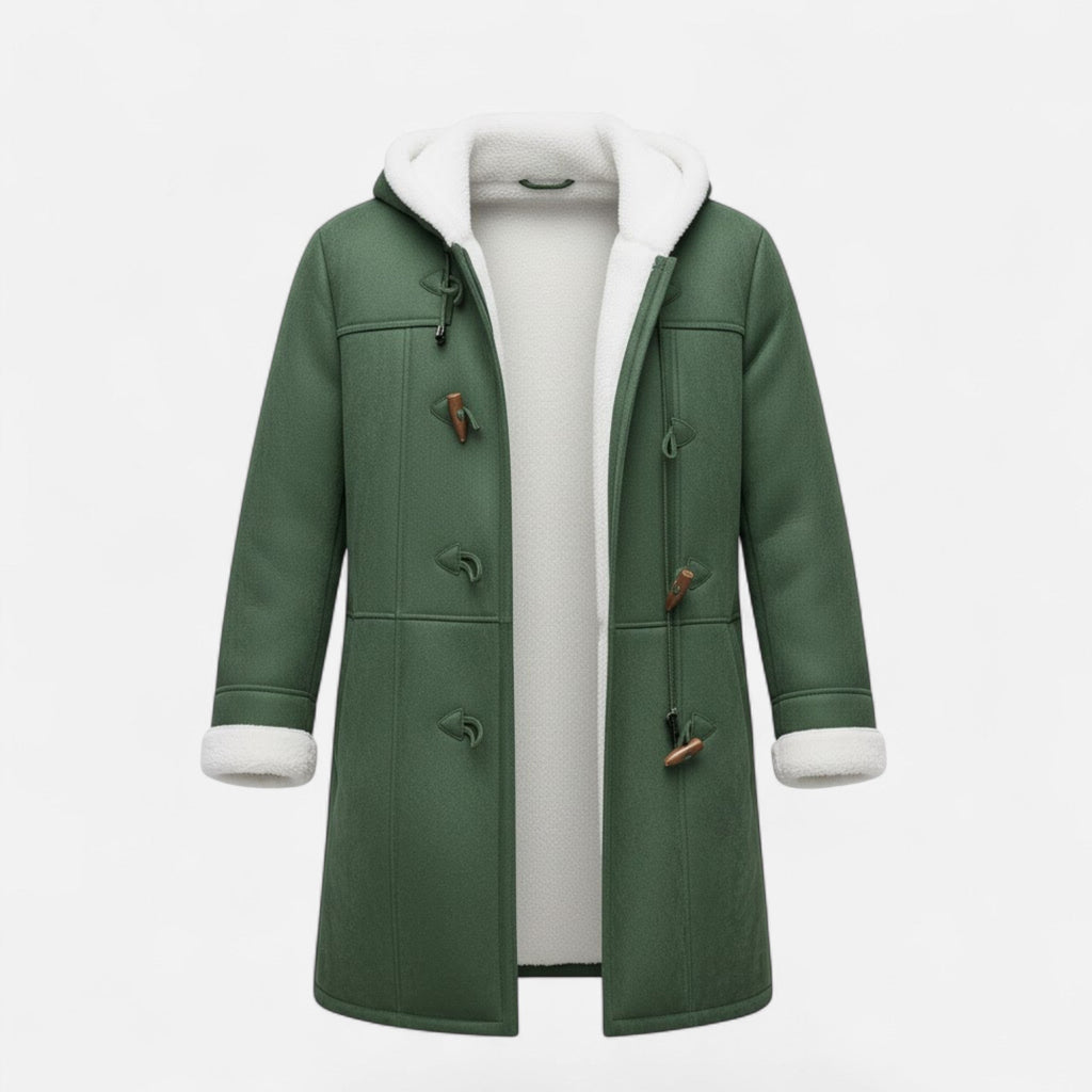 Cappotto Invernale Donna con Cappuccio e Bottoni