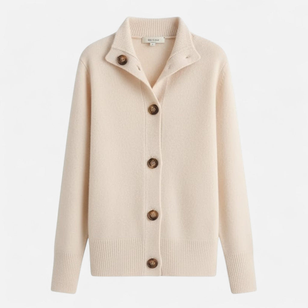 Giacca Corta Donna in Maglia con Collo Alto – Eleganza Raffinata e Comfort