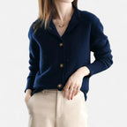 Giacca Corta Donna in Maglia con Collo Alto – Eleganza Raffinata e Comfort