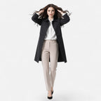 Trench Donna Midi in Misto Lana dal Taglio Elegante