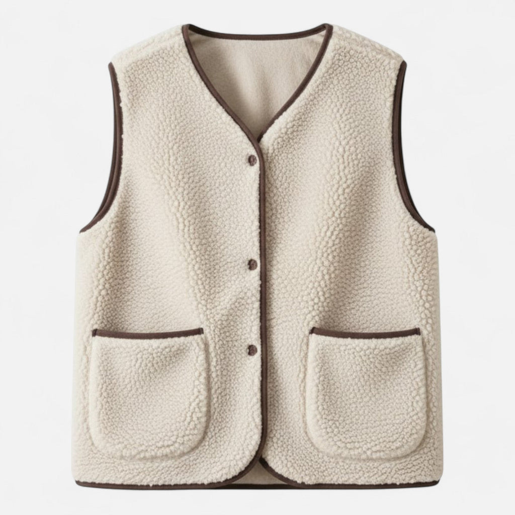 Gilet Donna Morbido in Misto Cashmere con Bottoni