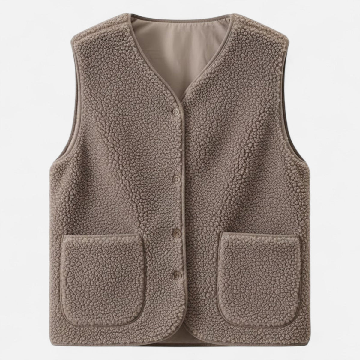 Gilet Donna Morbido in Misto Cashmere con Bottoni